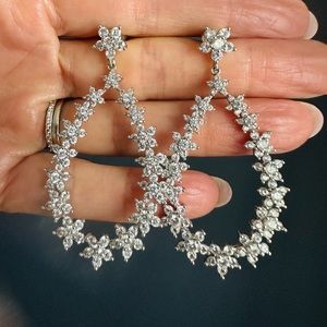 Beautiful flower garland earrings